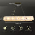 Alabaster Rectangular Chandelier L54