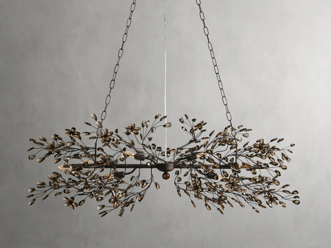 Fiore Colored Linear Chandelier 51" 68"