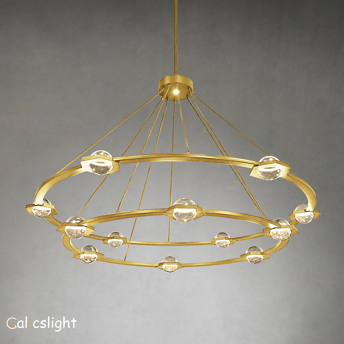 Ecbatant 2-Tier Round Chandelier 60"