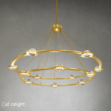 Ecbatant 2-Tier Round Chandelier 60"