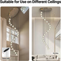 Large LED Pendant Chandeliers with Crystal Bubble Ball - Fast Delivery-1-Luxehomezone