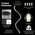 Large LED Pendant Chandeliers with Crystal Bubble Ball - Fast Delivery-1-Luxehomezone