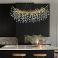 Modern Silver Crystal Glass Tree Branchs Chandelier 55