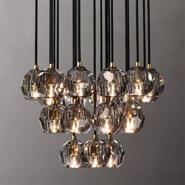 Boule De Crystal Ball Cluster Chandelier 24"