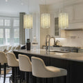 Smoke Grey Crystal Pendant Lights - Fast Delivery-1-Luxehomezone