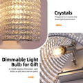 Smoke Grey Crystal Beaded Wall Sconce Light - Fast Delivery-1-Luxehomezone