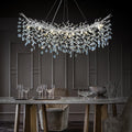 Modern Silver Crystal Glass Tree Branchs Chandelier 55