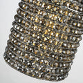 Smoke Grey Crystal Pendant Lights - Fast Delivery-1-Luxehomezone