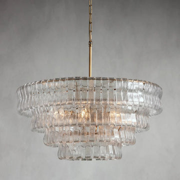 Elleson 4-Tier Glass Round Chandelier 36"D