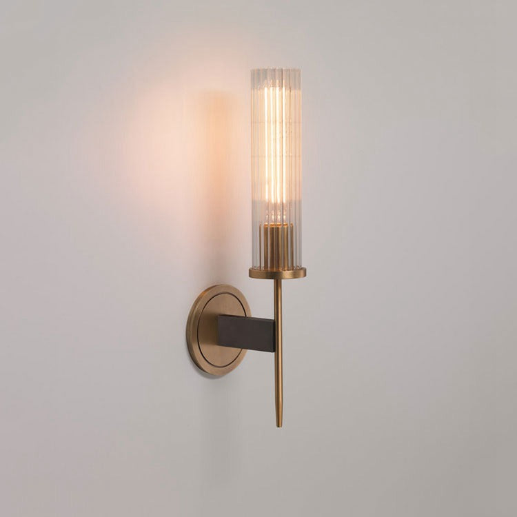 Cannel Industrial Single Candle Wall Sconce