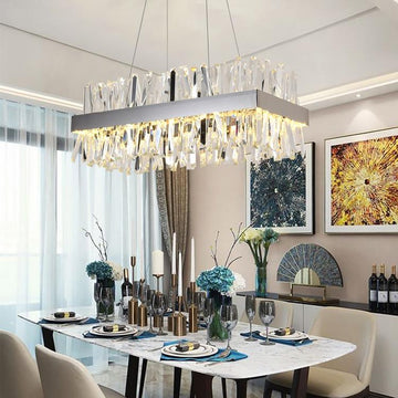 Arsenio Rectangular Crystal Chandelier