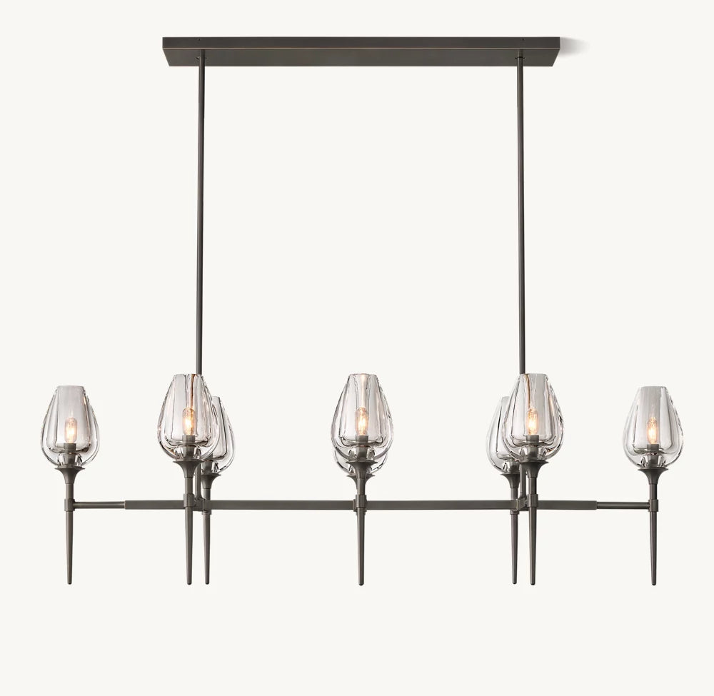 Tulip Linear Chandelier 52"