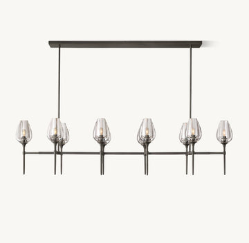 Tulip Linear Chandelier 65"