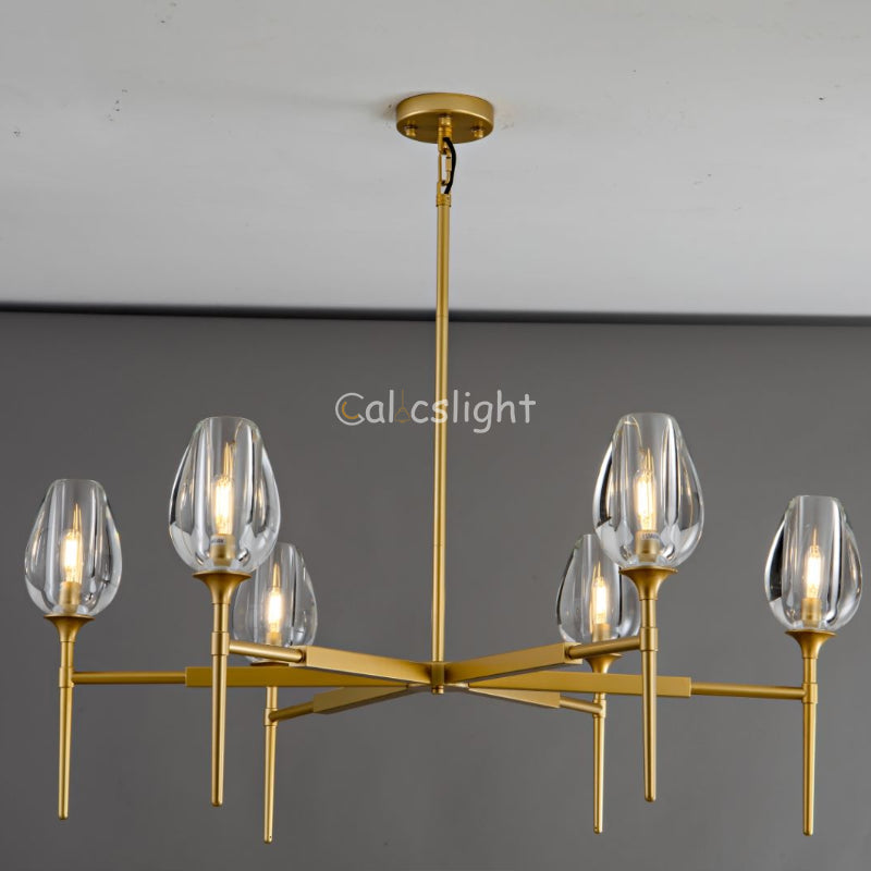 Tulip Round Chandelier 42"