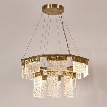Aime 2-Tier Round Down-Light Chandelier