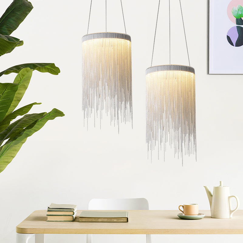 Flynn Aluminum Chain Tassel Pendant Light