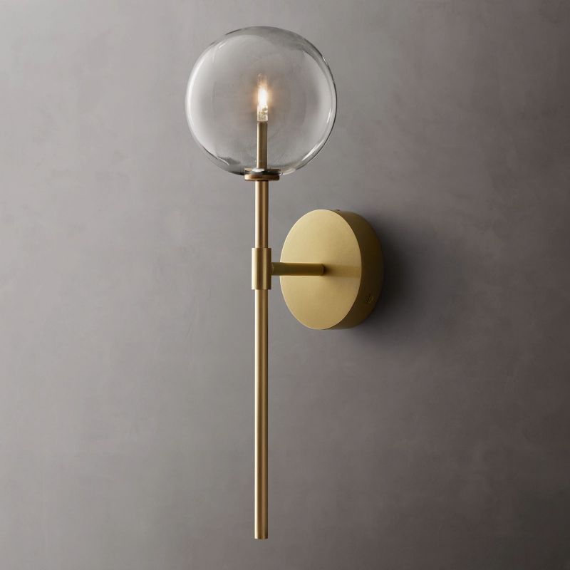 Glass Globe Sconce