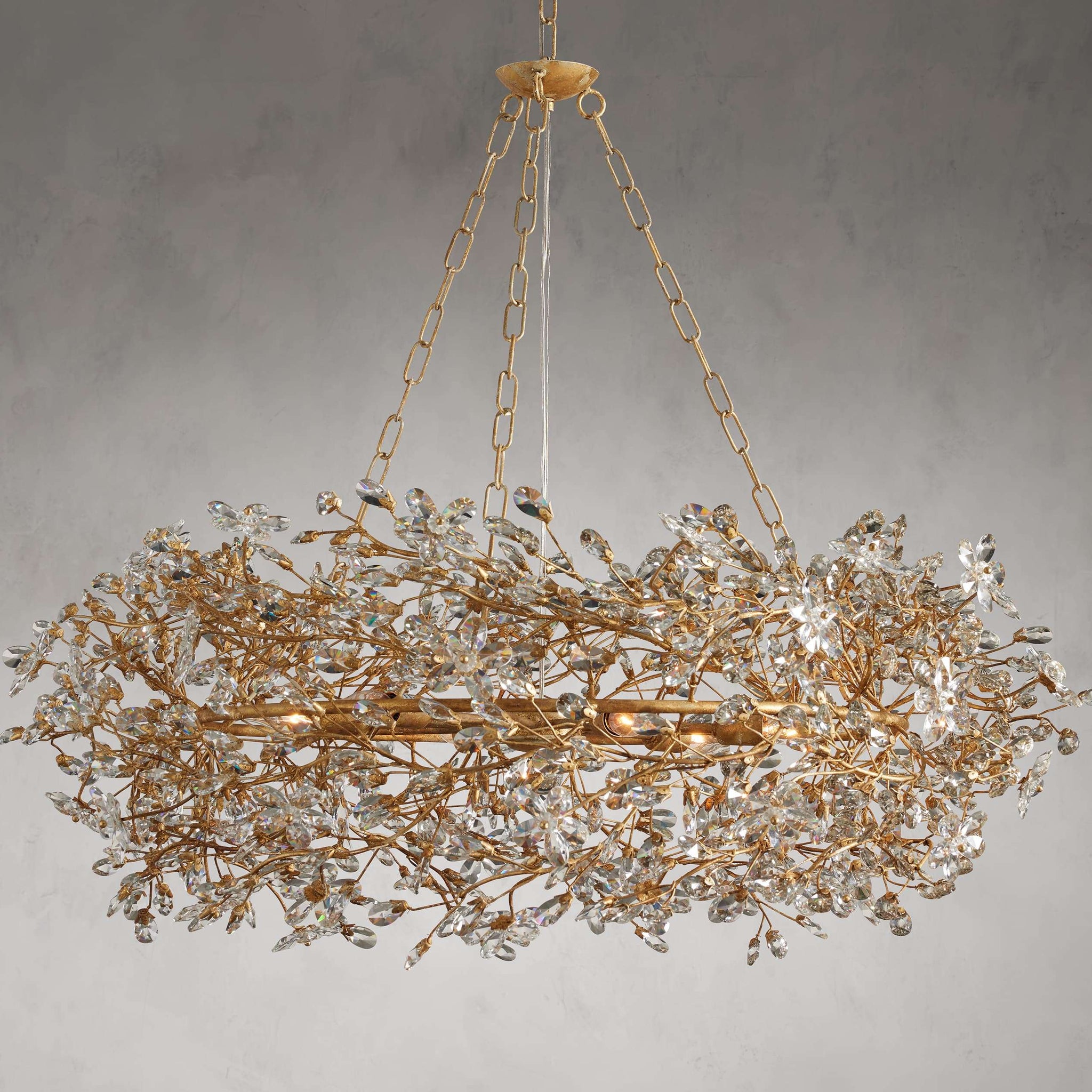 Fiore Crown Chandelier 39" 48"