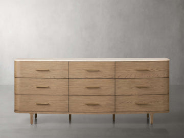 Danny Nine Drawer Dresser（Fawn/Carrara）