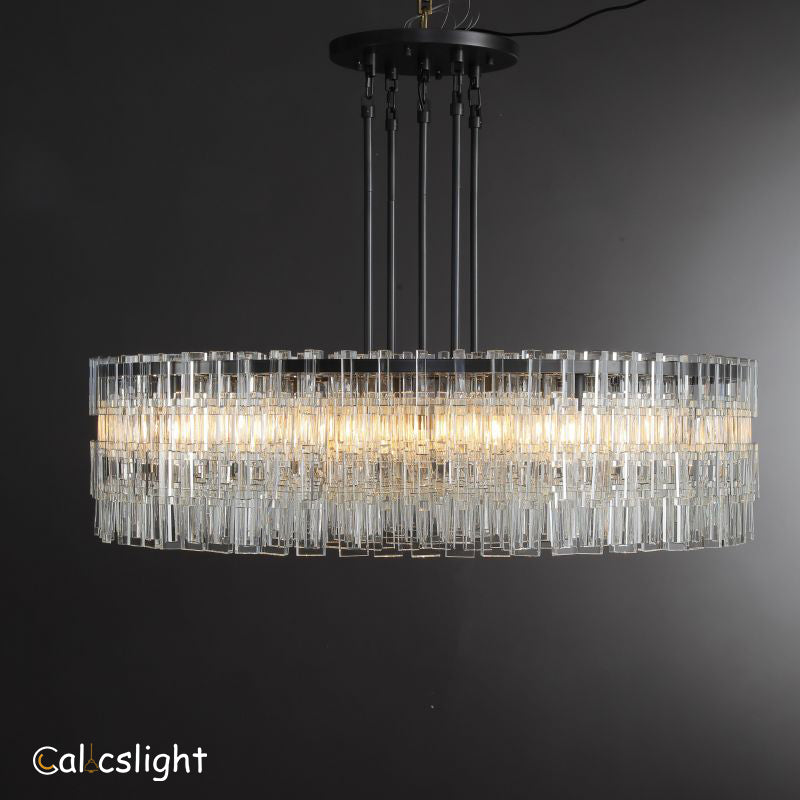 Magina K9 Crystal Round Chandelier 60"