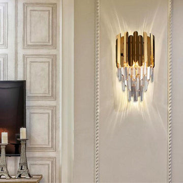 Kubi Crystal Wall Sconce