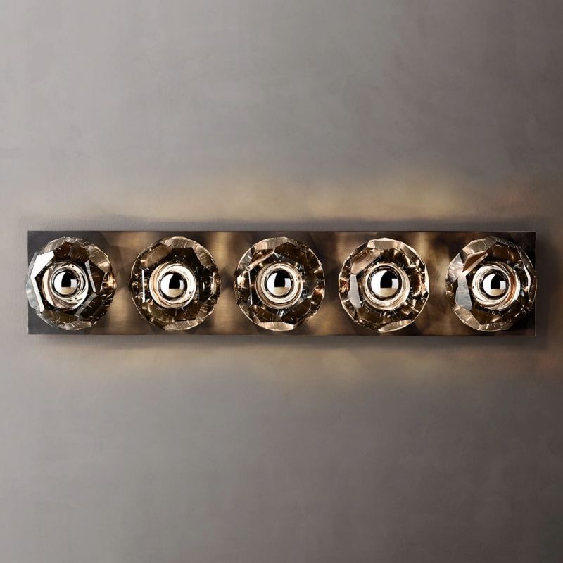 Boule De Crystal Ball  Linear Grand Wall Sconce