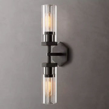 Lambe Hexagonal Linear Wall Sconce 19½"W