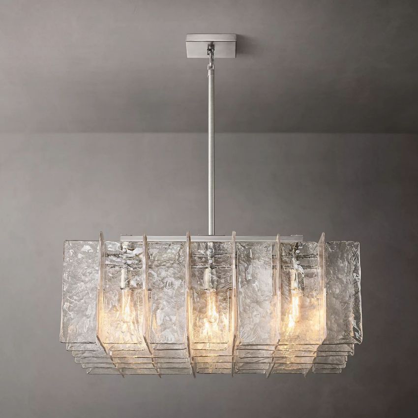 Lattica Square Chandelier 36" 9-Lights