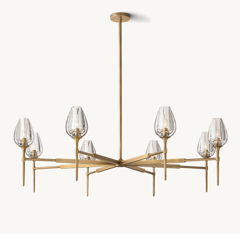 Tulip Round Chandelier 54"