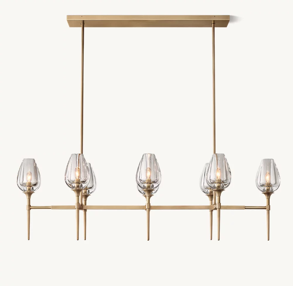 Tulip Linear Chandelier 52"