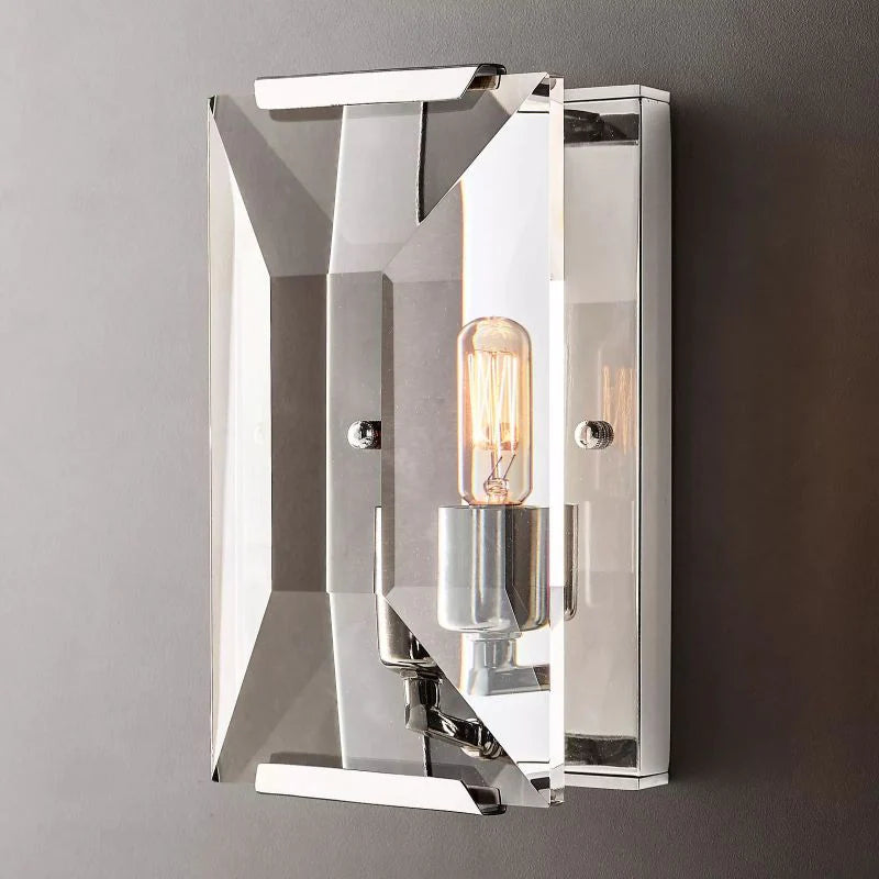 Harlow Multicurve Crystal Wall Sconce