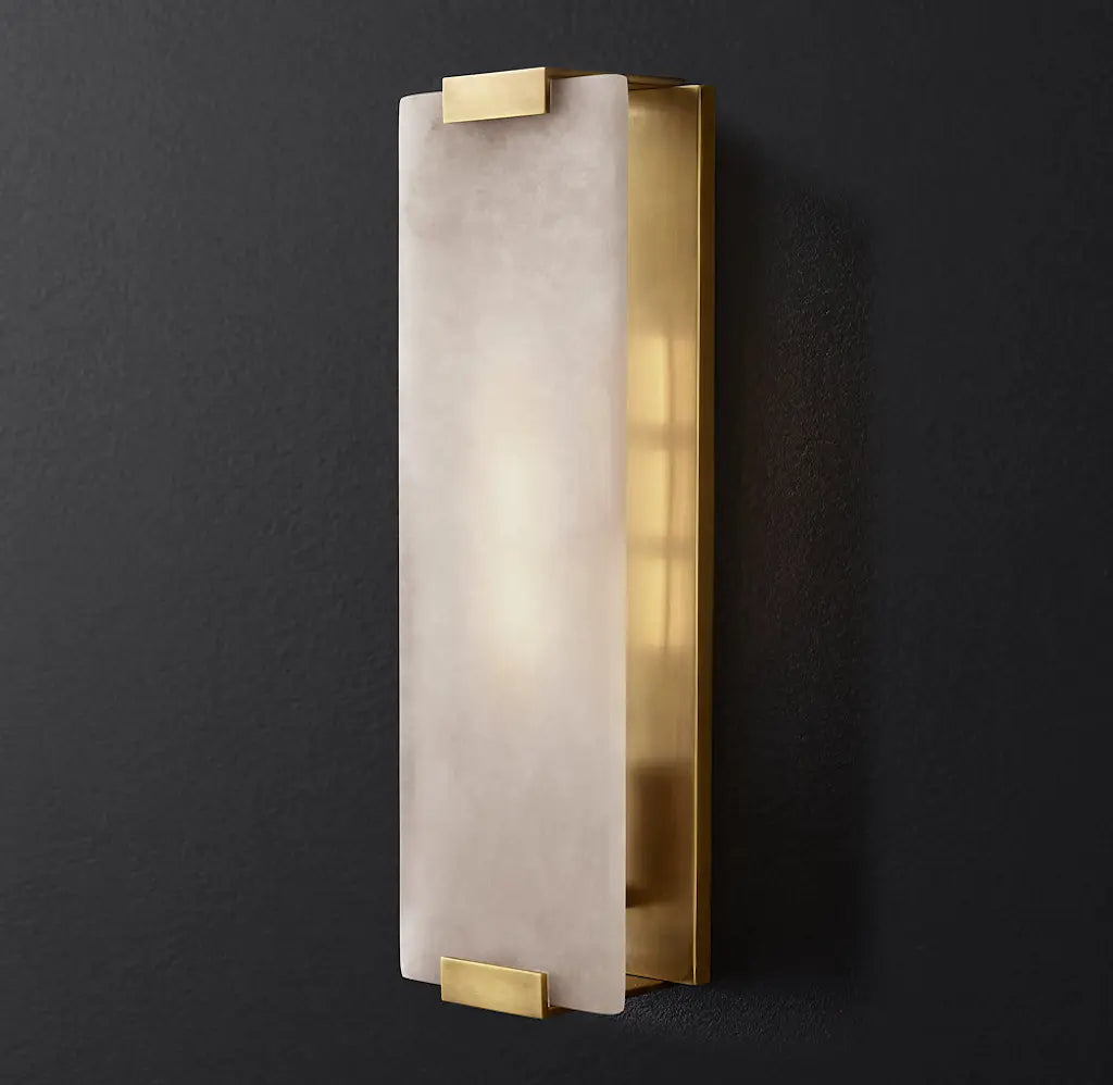 Ravage Alabaster Grand Sconce