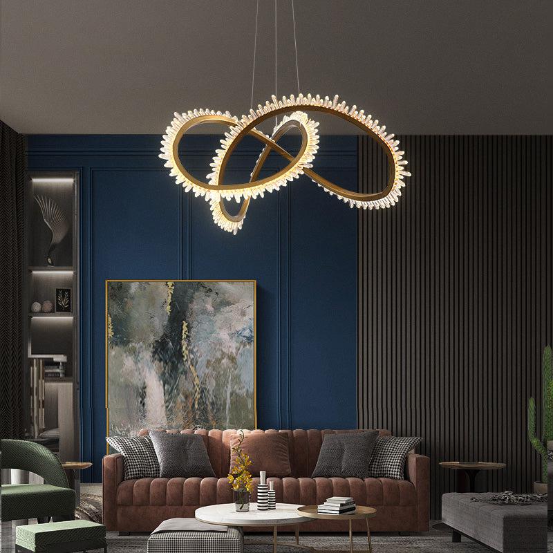 Leti Crystal Ring Chandelier