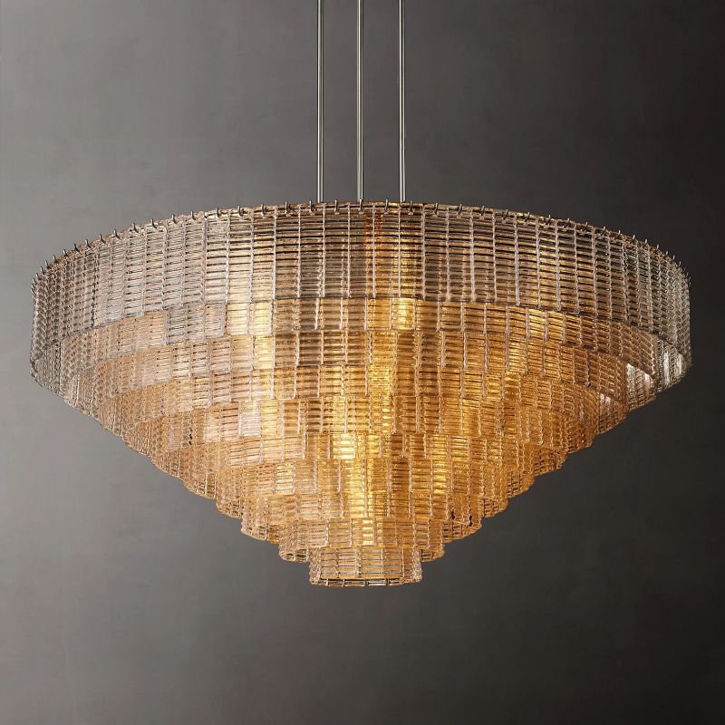 Sirene Clear Glass Round Chandelier