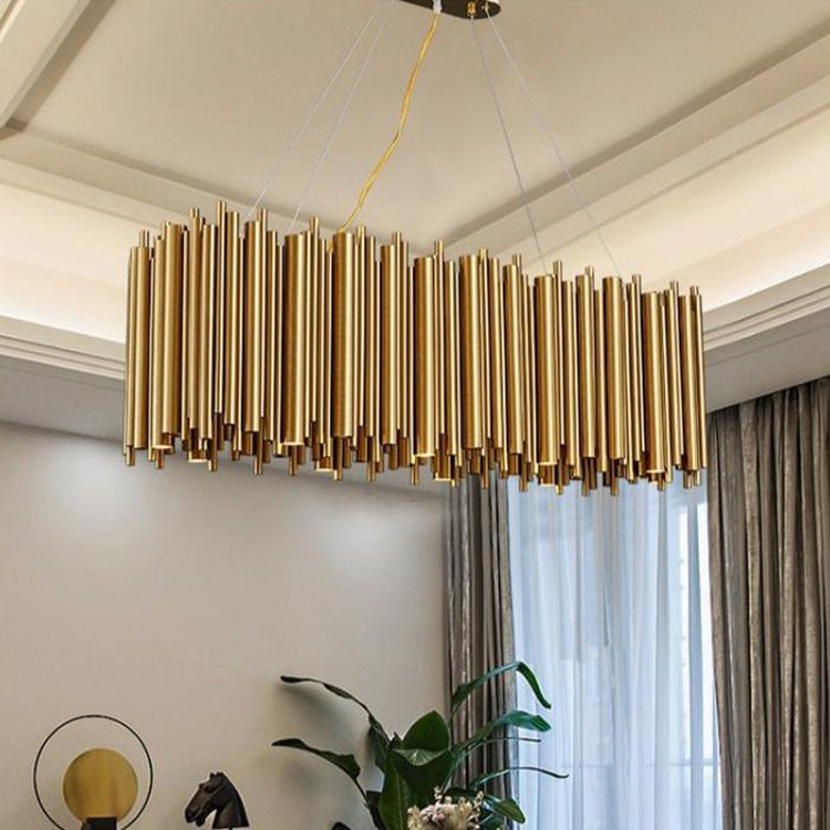 Viol Rectangle Chandelier for Dining Room