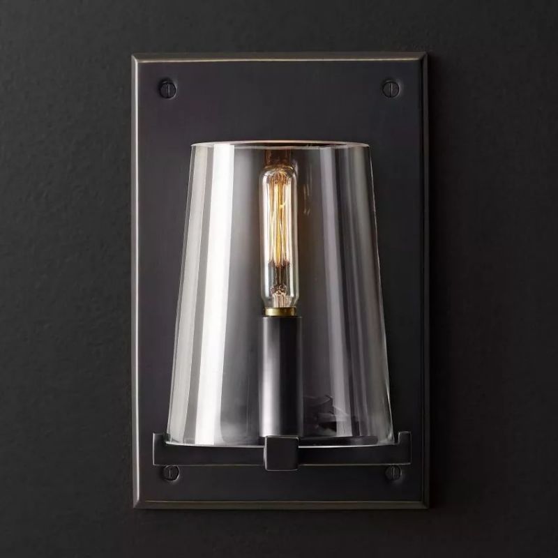 Pauillac Clear Glass Wall Sconce