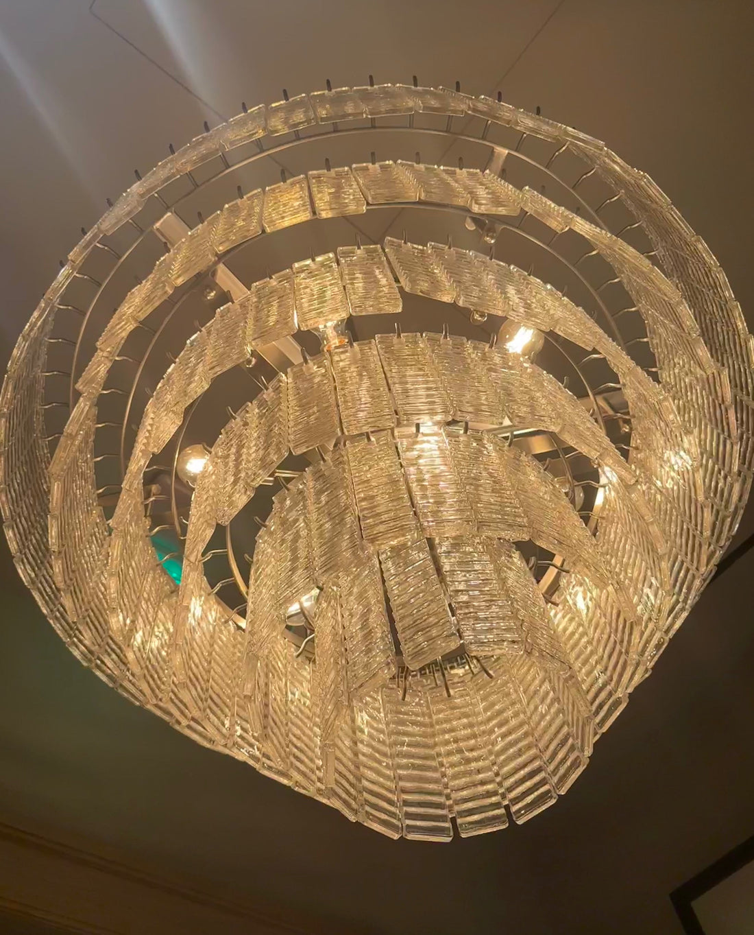 Sirene Clear Glass Round Chandelier