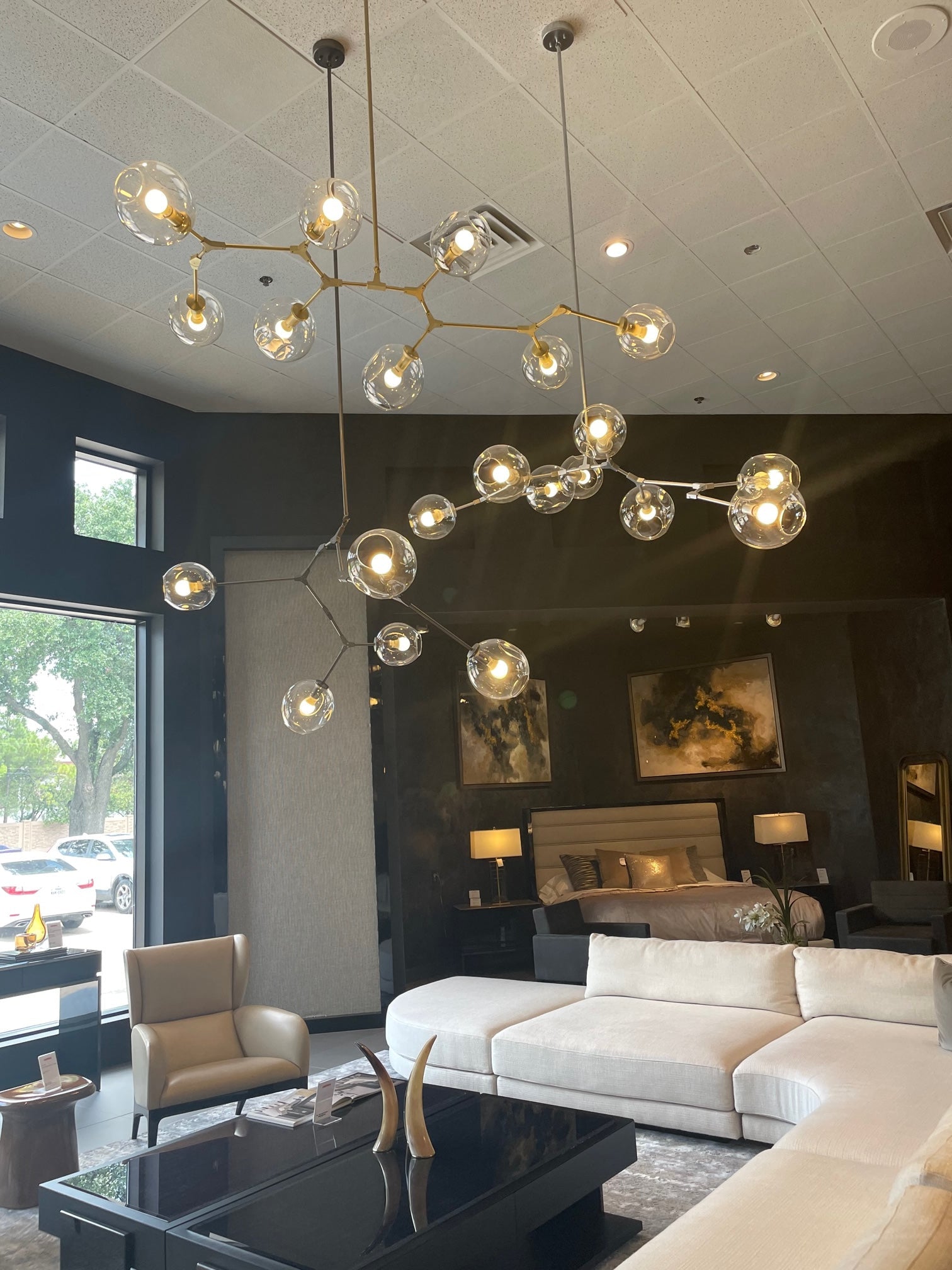 Family room Chandelier(8-light each)