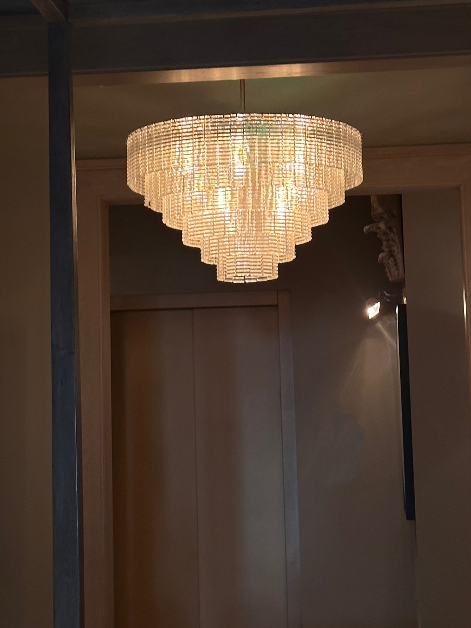 Sirene Clear Glass Round Chandelier