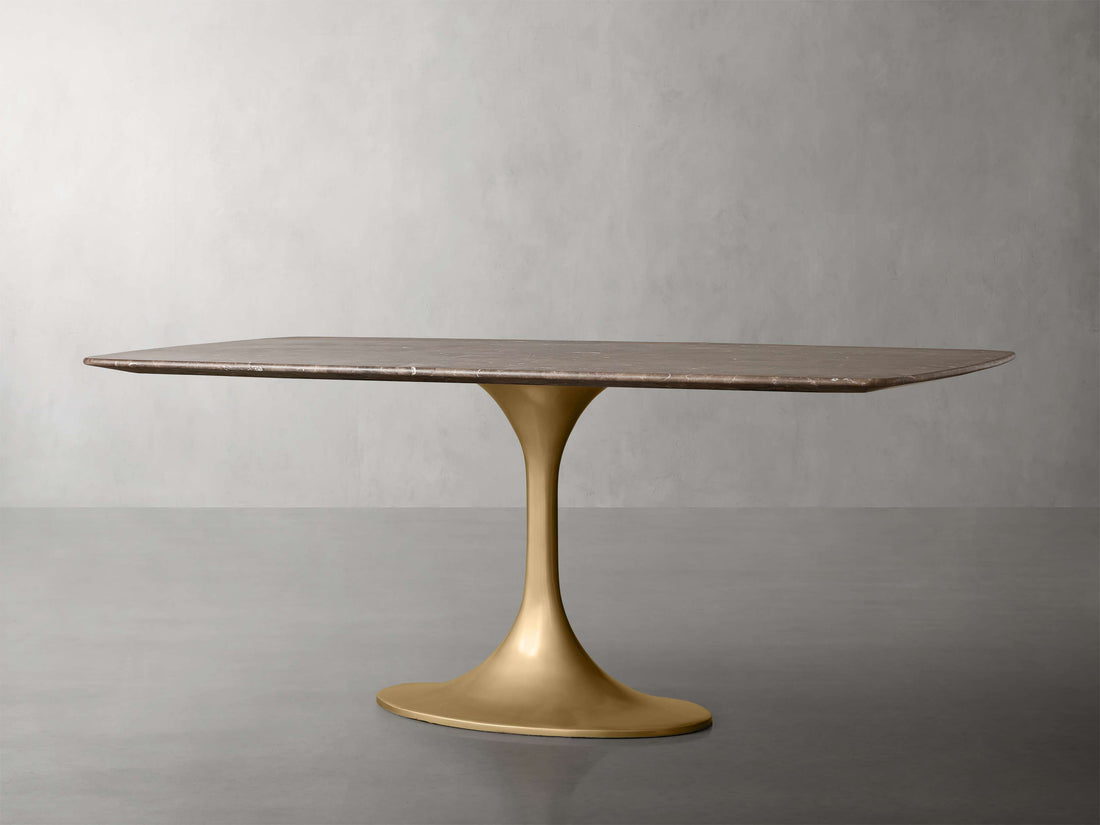 Saint Germain Stone Dining Table With Launette Base