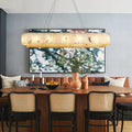 Alabaster Rectangular Chandelier L54