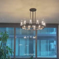 Ravelle Glass Round Chandelier 36