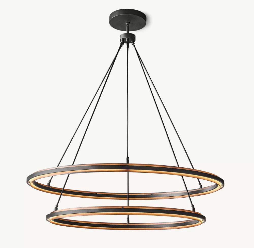 Peralt Two-Tier Round Chandelier 60"